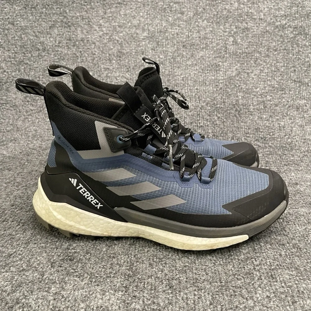 Adidas Terrex Free Hiker GORE-TEX 2 Hiking Boots Mens Sz 9 H3525 Blue